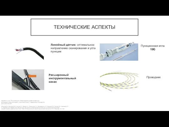 ТЕХНИЧЕСКИЕ АСПЕКТЫ Isayama H. et al. The endoscopic ultrasonography-guided rendezvous techniquefor biliary