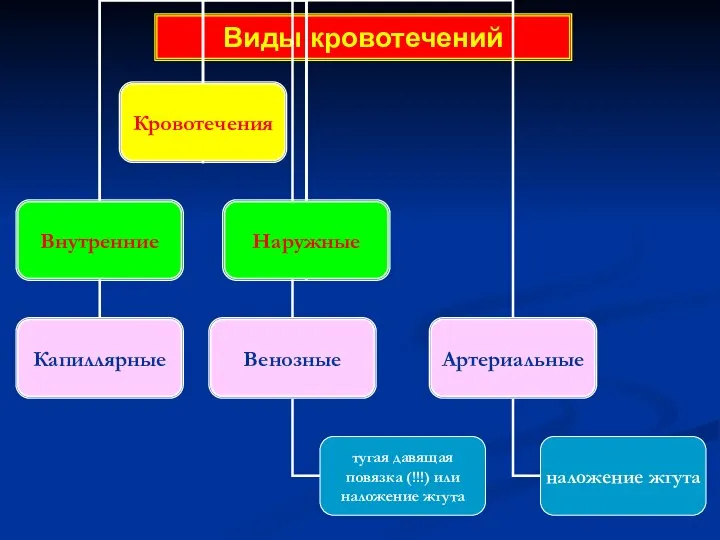 Виды кровотечений