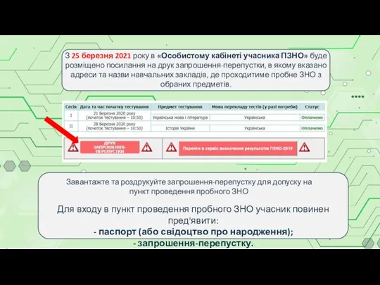 З 25 березня 2021 року в «Особистому кабінеті учасника ПЗНО» буде розміщено