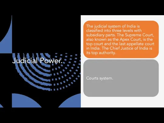 Judicial Power.