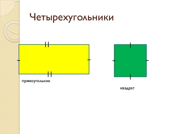 Четырехугольники прямоугольник квадрат