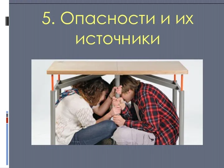 5. Опасности и их источники