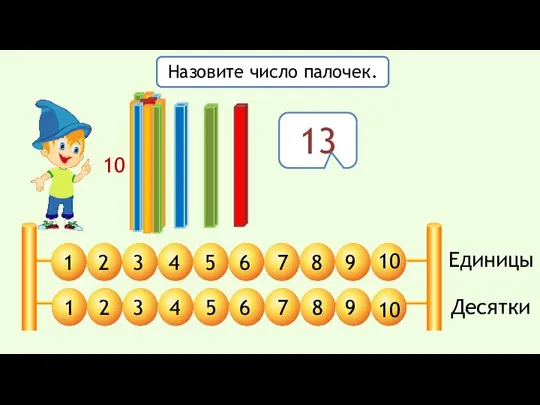 10 Единицы Десятки 1 2 3 4 5 6 7 8 9