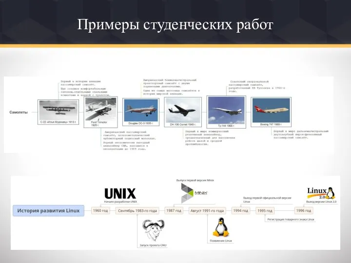 Примеры студенческих работ