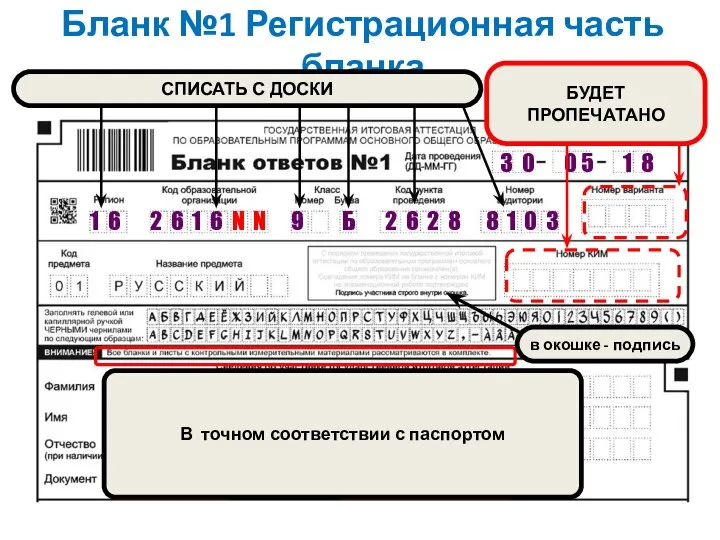 Бланк №1 Регистрационная часть бланка 3 0 0 5 1 8 1