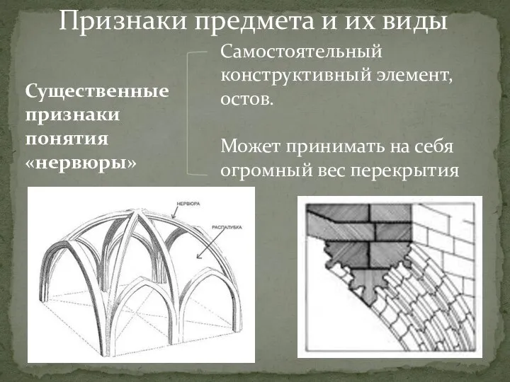 Самостоятельный конструктивный элемент, остов. Может принимать на себя огромный вес перекрытия Существенные