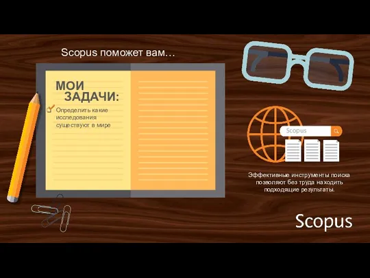 Scopus поможет вам… Эффективные инструменты поиска позволяют без труда находить подходящие результаты.