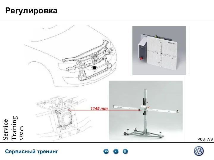 Service Training VSQ, 06.2007 Регулировка