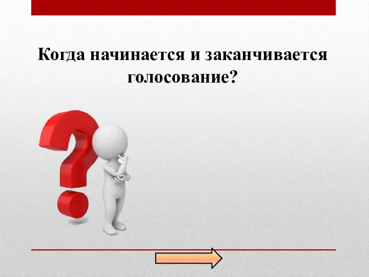 Когда начинается и заканчивается голосование?