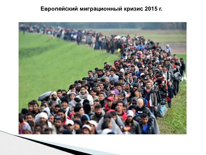 Европейский миграционный кризис 2015 г.