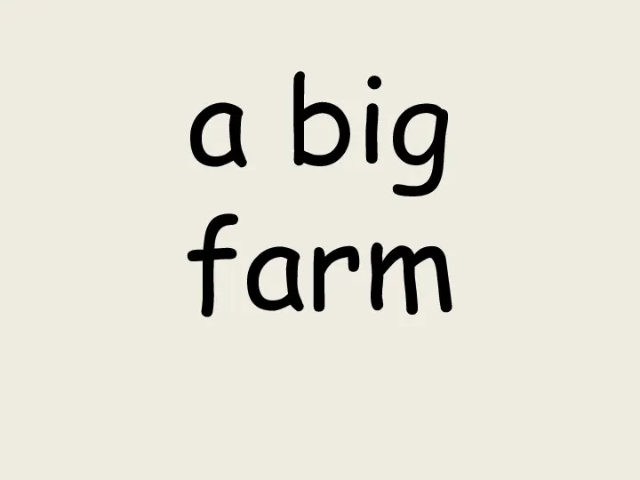 a big farm