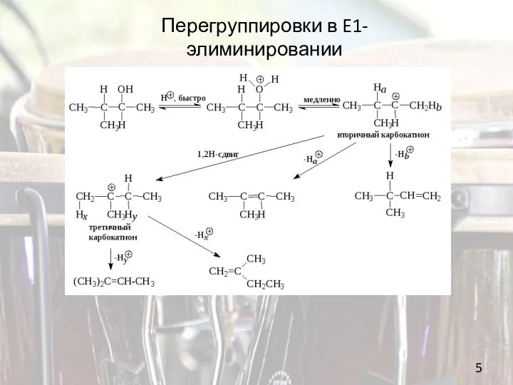 5 Перегруппировки в E1-элиминировании