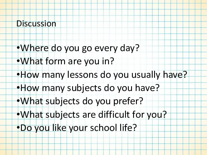 Discussion Where do you go every day? What form are you in?