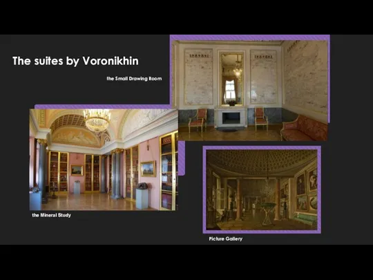 the Small Drawing Room the Mineral Study The suites by Voronikhin Picture Gallery