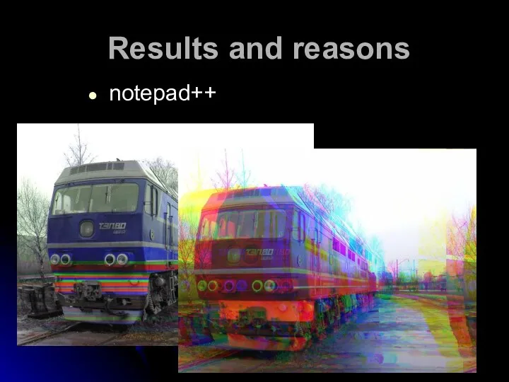Results and reasons notepad++
