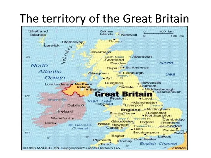 The territory of the Great Britain