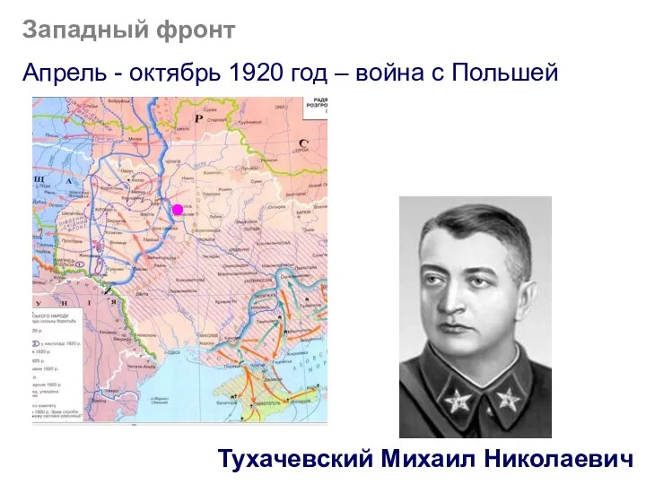 Западный фронт Апрель - октябрь 1920 год – война с Польшей Тухачевский Михаил Николаевич