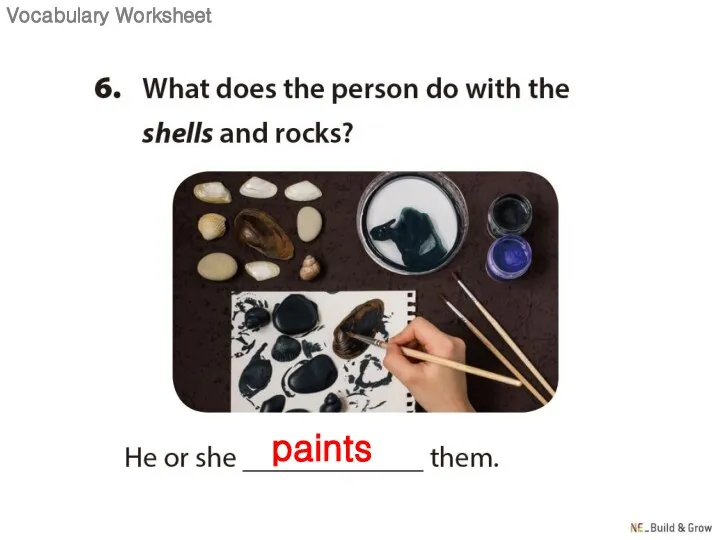 paints Vocabulary Worksheet