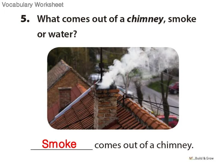 Smoke Vocabulary Worksheet
