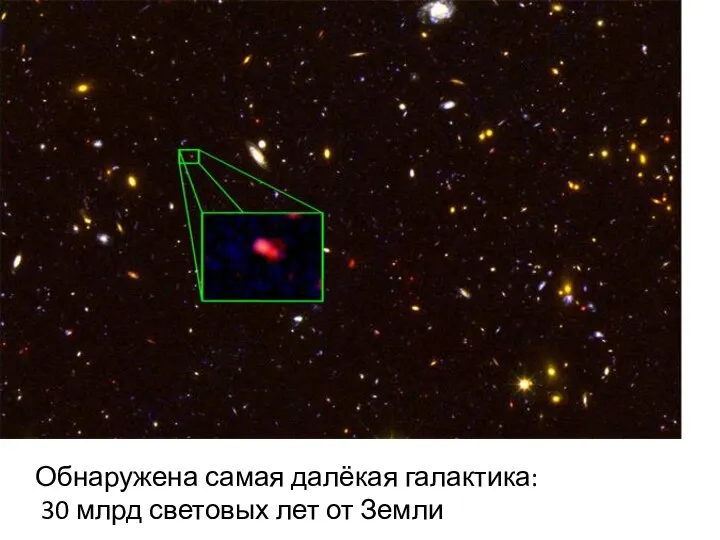 Обнаружена самая далёкая галактика: 30 млрд световых лет от Земли