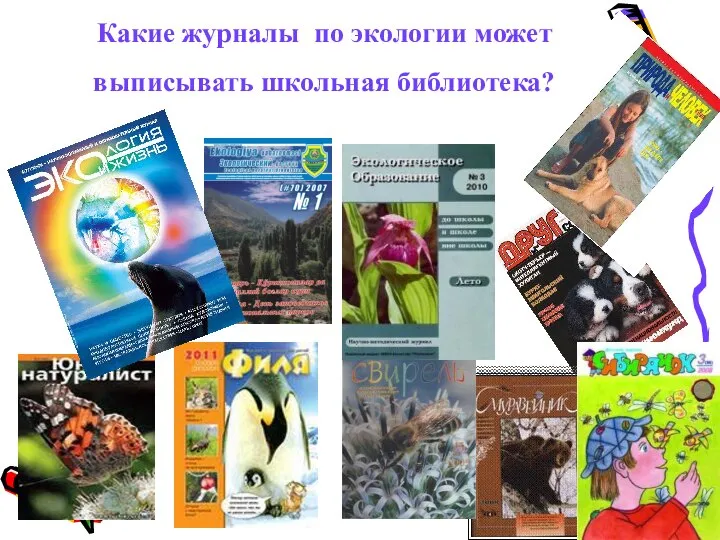 Какие журналы по экологии может выписывать школьная библиотека?