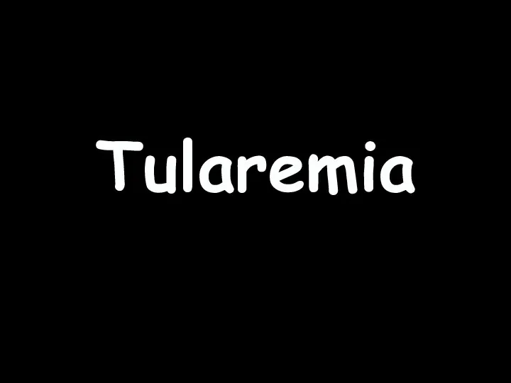 Tularemia