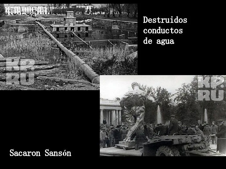 Destruidos conductos de agua Sacaron Sansón