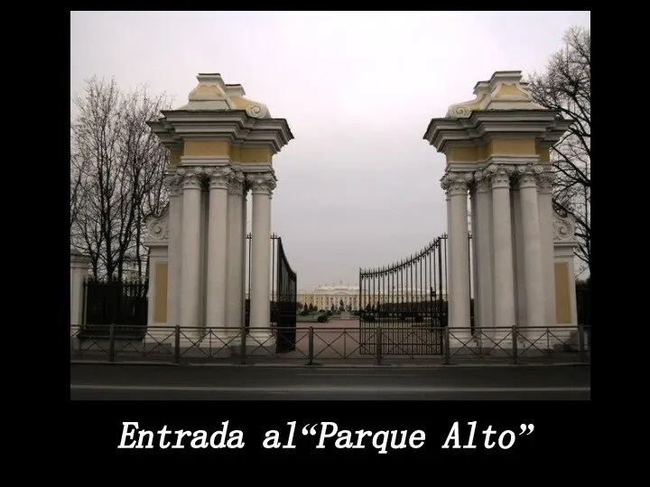 Entrada al“Parque Alto”