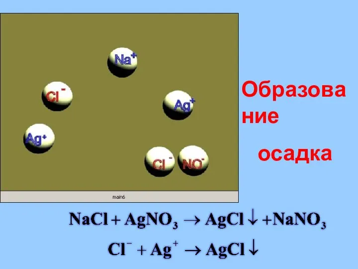 Образование осадка