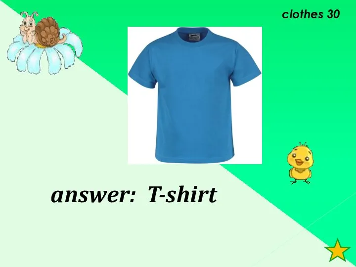 clothes 30 answer: T-shirt