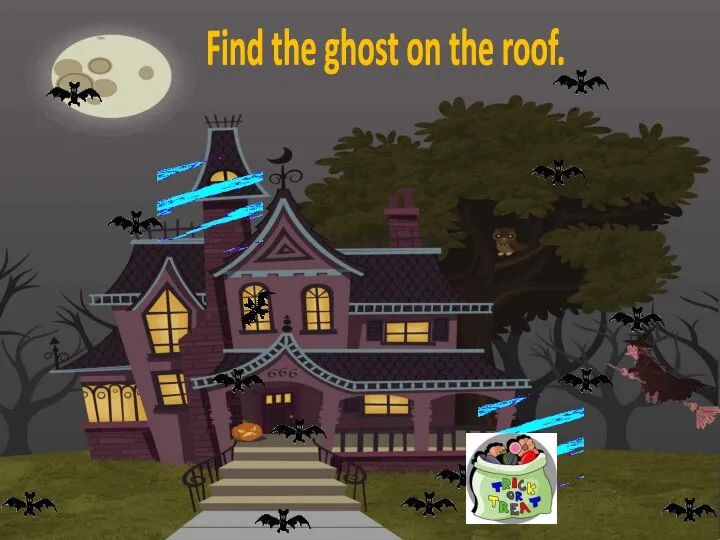 Find the ghost on the roof.