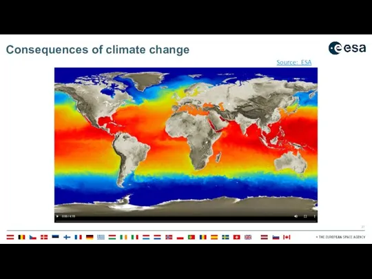 Consequences of climate change Source: ESA
