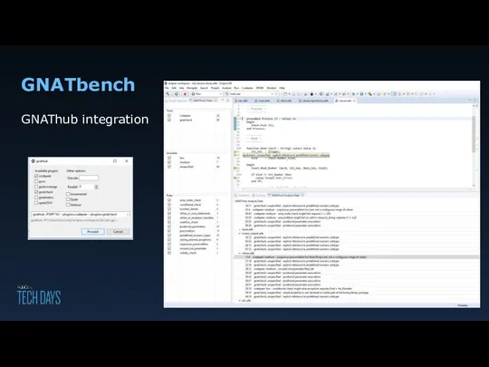 GNATbench GNAThub integration