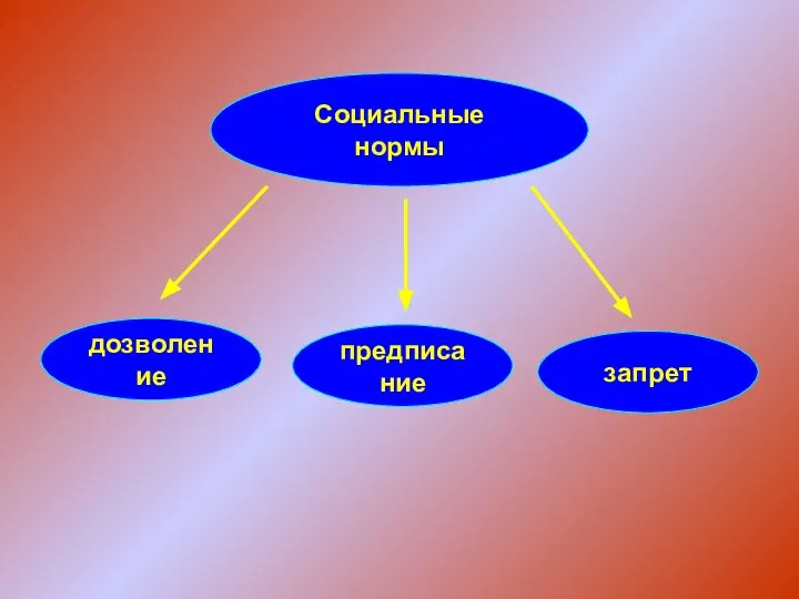 Социальные нормы дозволение предписание запрет