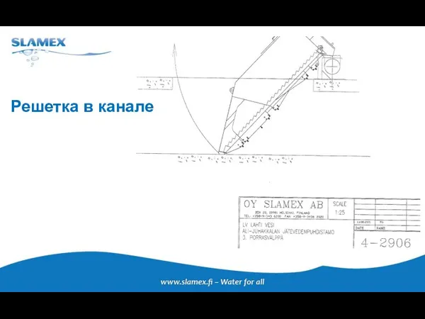 Решетка в канале