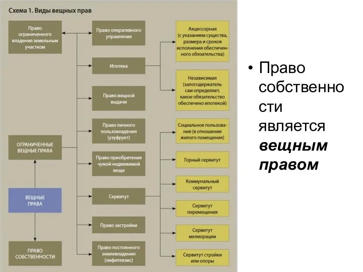 Право собственности является вещным правом