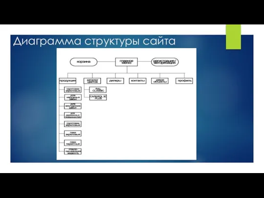 Диаграмма структуры сайта