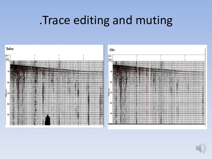 Trace editing and muting.