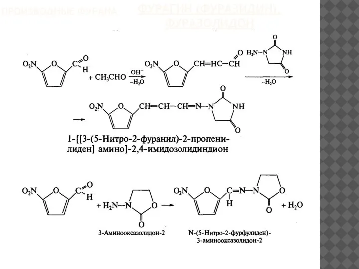 ФУРАГИН (ФУРАЗИДИН), ФУРАЗОЛИДОН ПРОИЗВОДНЫЕ ФУРАНА