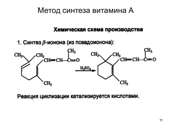 Метод синтеза витамина А
