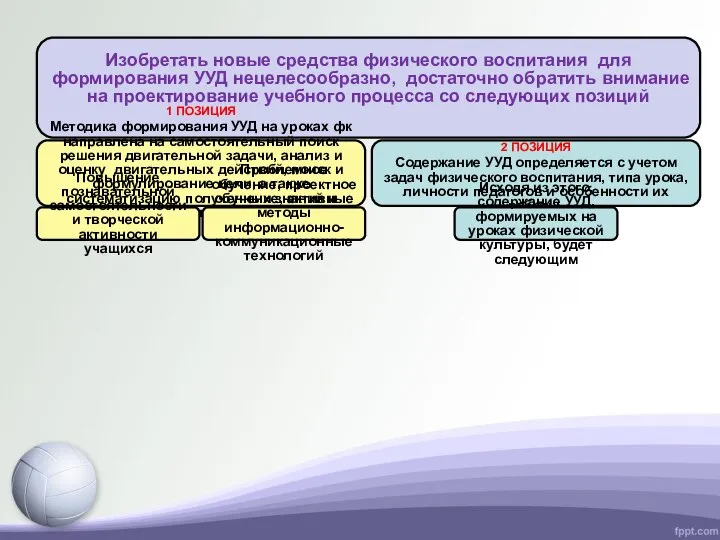 Изобретать новые средства физического воспитания для формирования УУД нецелесообразно, достаточно обратить внимание