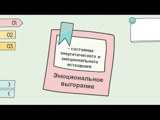 Эмоциональное выгорание – состояние энергетического и эмоционального истощения 01 02 03