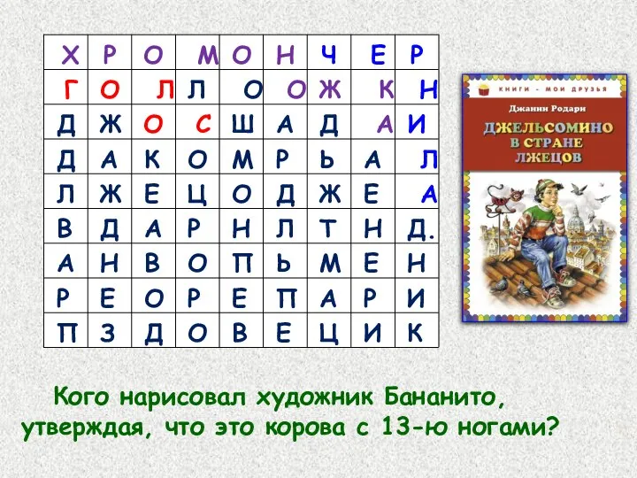 Кого нарисовал художник Бананито, утверждая, что это корова с 13-ю ногами?