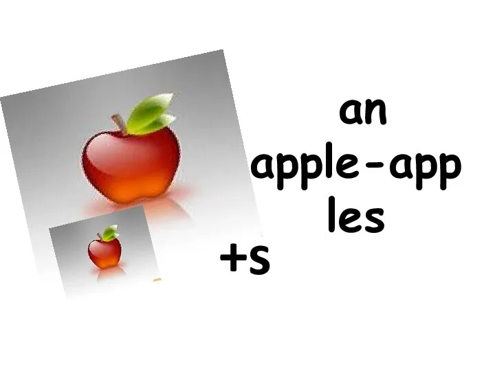 +s an apple-apples