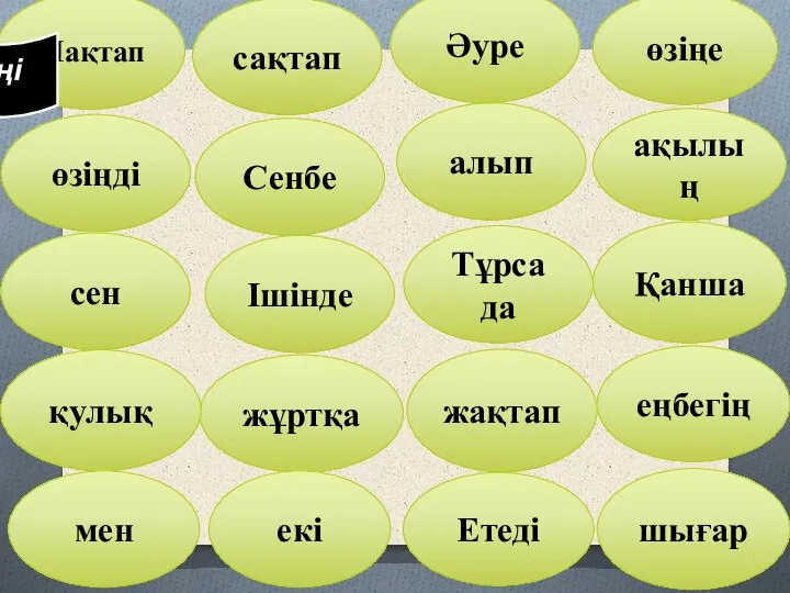 Тұрса да өзіңе ақылың Қанша еңбегің жұртқа шығар жақтап қулық Етеді екі