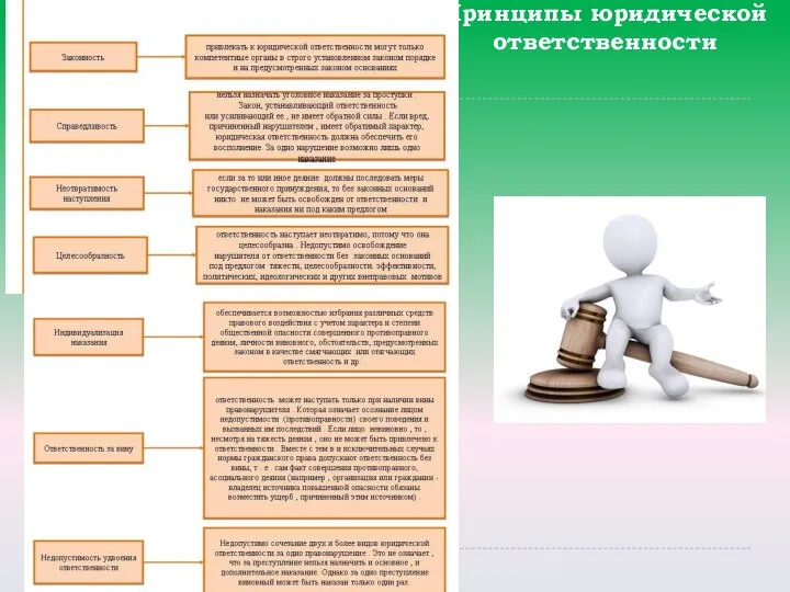 Принципы юридической ответственности