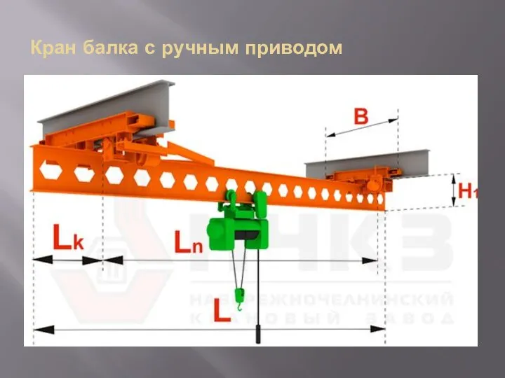 Кран балка с ручным приводом