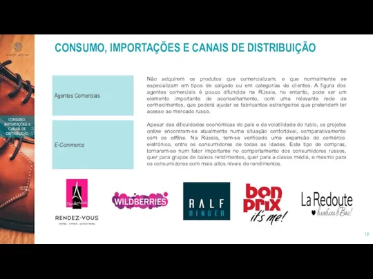 CONSUMO, IMPORTAÇÕES E CANAIS DE DISTRIBUIÇÃO CONSUMO, IMPORTAÇÕES E CANAIS DE DISTRIBUIÇÃO