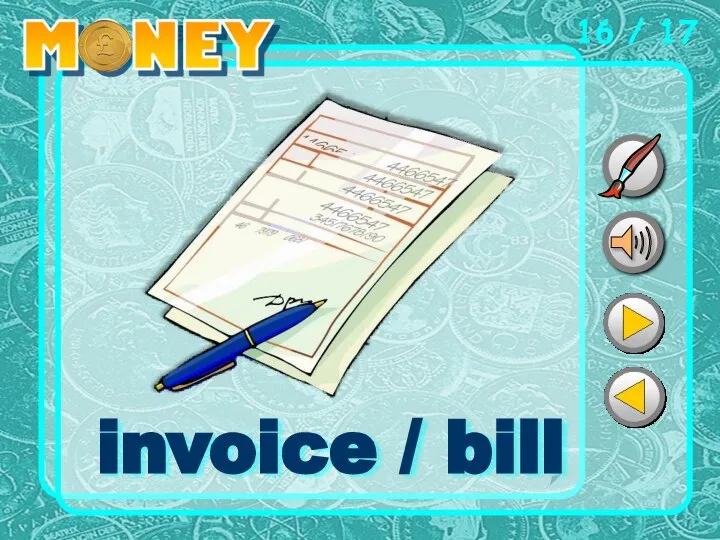 16 / 17 invoice / bill