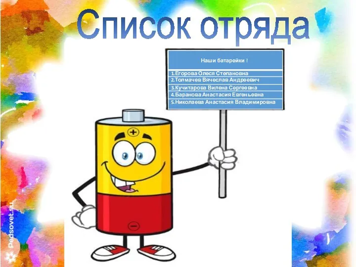 Список отряда